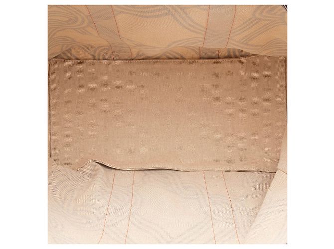 Tote da spiaggia Hermès Toile Noeuds Marins Beige - vista 4