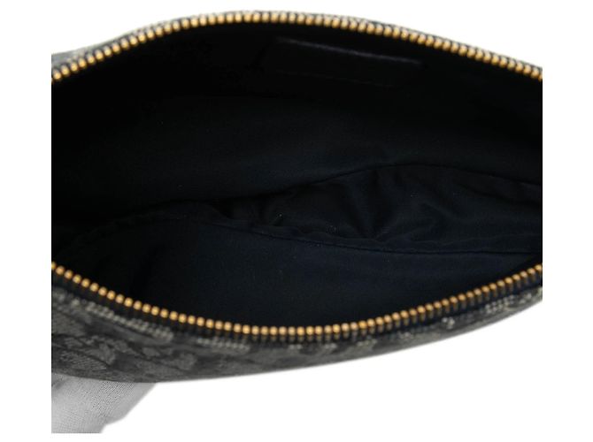 Borsa a tracolla Blue Dior Mini Diorissimo Canvas Saddle Pochette Dior - vista 4