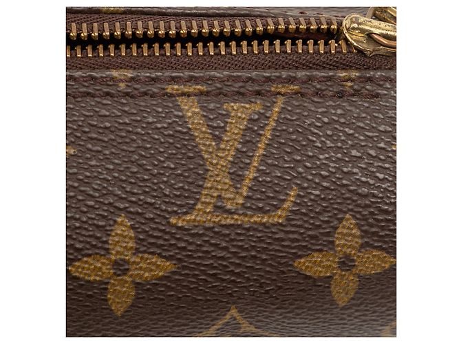 Borsa a mano Louis Vuitton Monogram Papillon Pochette Marrone - vista 5