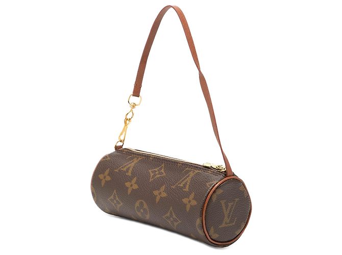 Borsa Louis Vuitton Monogram Papillon Pochette marrone - vista 2