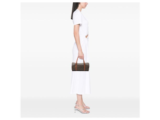 Borsa Louis Vuitton Monogram Papillon 30 marrone - vista 7