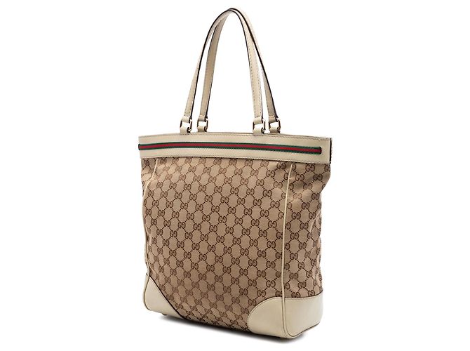 Tote Gucci GG Canvas Web Mayfair Bianco - vista 2
