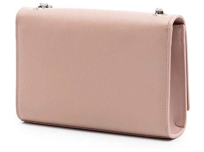 Bolsa Tiracolo Small Grain de Poudre Monogram Kate Tassel Saint Laurent Rosa - vista 2