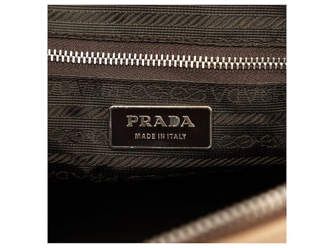Borsa Prada Cinghiale Trimmed Canapa Dome Gialla Giallo - vista 5