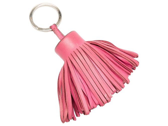 Ring Hermès Milo Lammfell Carmen Schlüsselanhänger Rosa Pink - Ansicht 2
