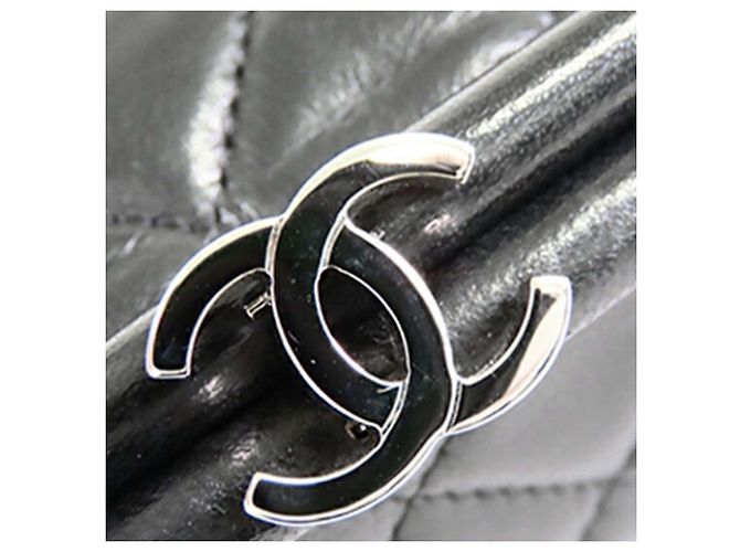 Timeless Clutch Timiteless Kisslock in agnello trapuntato nero Chanel - vista 7