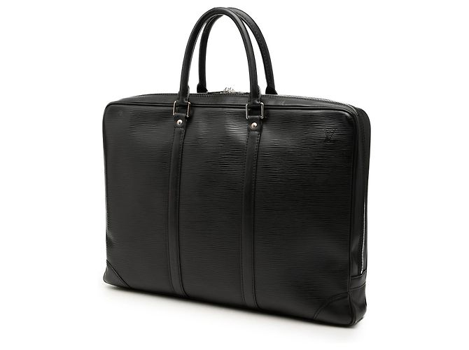 Borsa Business da Viaggio Louis Vuitton Epi Porte Documents Nera Nero - vista 2