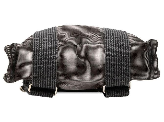 Gray Hermès Canvas Herline Backpack PM Grey - view 3