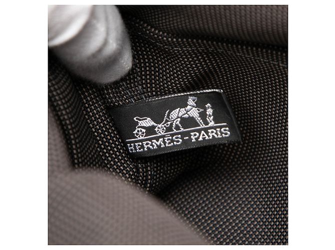Gray Hermès Canvas Herline Backpack PM Grey - view 5