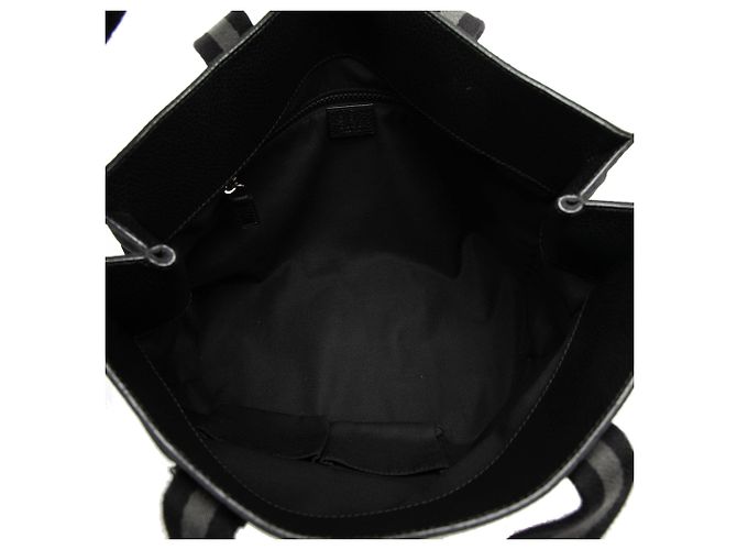 Tote in nylon GG Web nero Gucci - vista 4