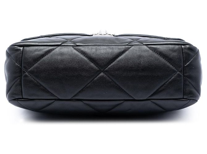 Borsa Chanel 19 in agnello nero Large - vista 3