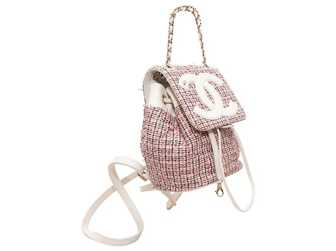 Zaino Chanel CC Mania Bianco e Multicolore - vue 2