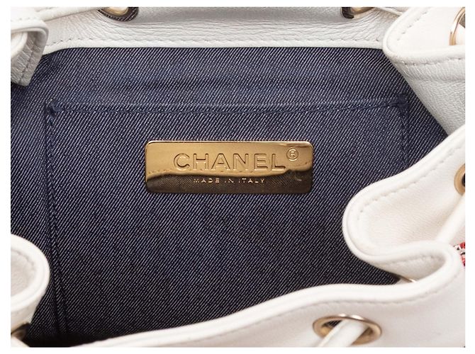 Zaino Chanel CC Mania Bianco e Multicolore - vue 5