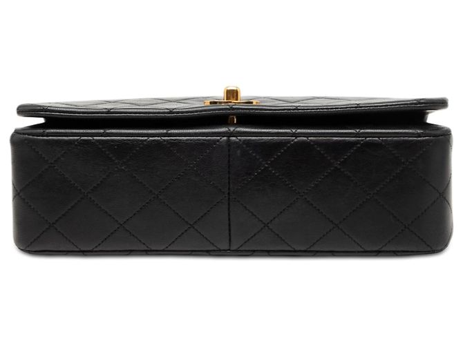 Borsa a tracolla Chanel Medium Quilted Lambskin Full Flap nera Nero - vista 3