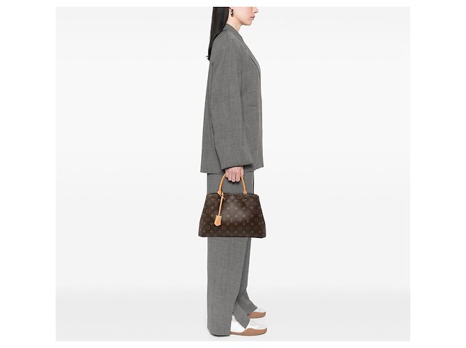 Bolso Louis Vuitton Monogram Montaigne MM marrón Castaño - vista 6