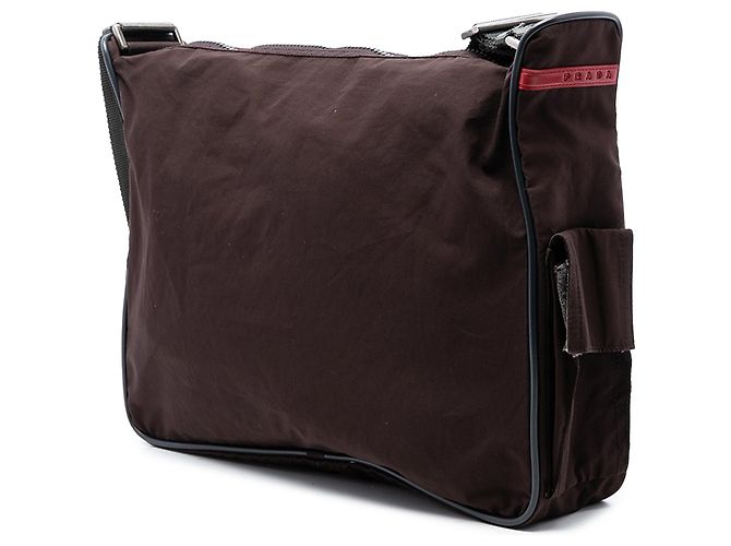 Borsa a tracolla Tessuto della linea Prada Sports marrone - vista 2