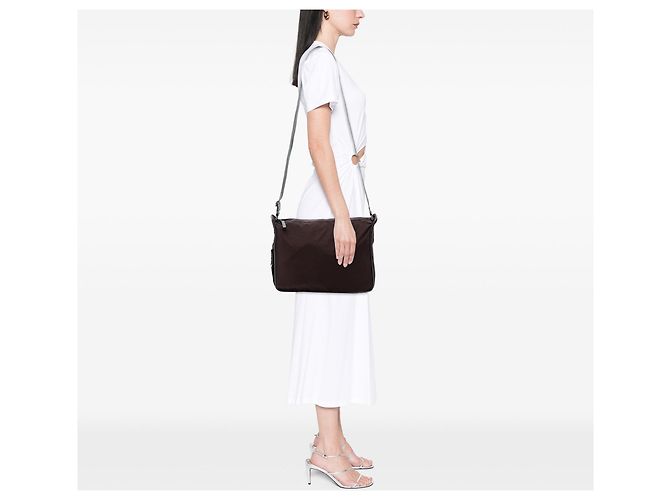 Borsa a tracolla Tessuto della linea Prada Sports marrone - vista 6