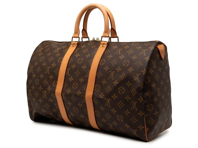 Borsa da viaggio Louis Vuitton Monogram Keepall 45 Marrone - vista 2