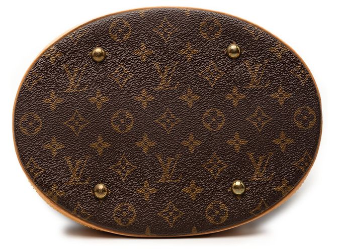Louis Vuitton Monogram Bucket GM marrone - vista 3