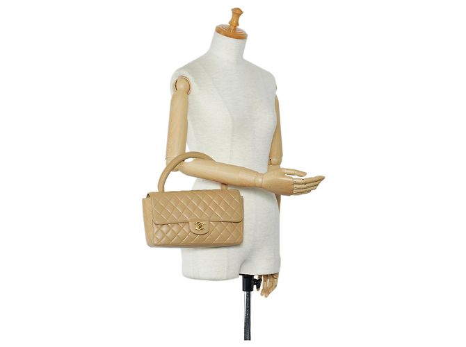 Borsa a mano Chanel Medium Kelly Parent Marrone - vista 12