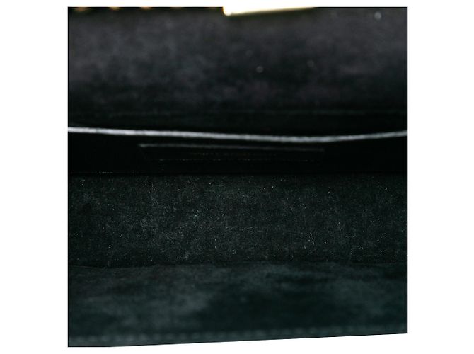Borsa a tracolla Kate Small in pelle di vitello metallizzata con monogramma Saint Laurent argento - vista 4