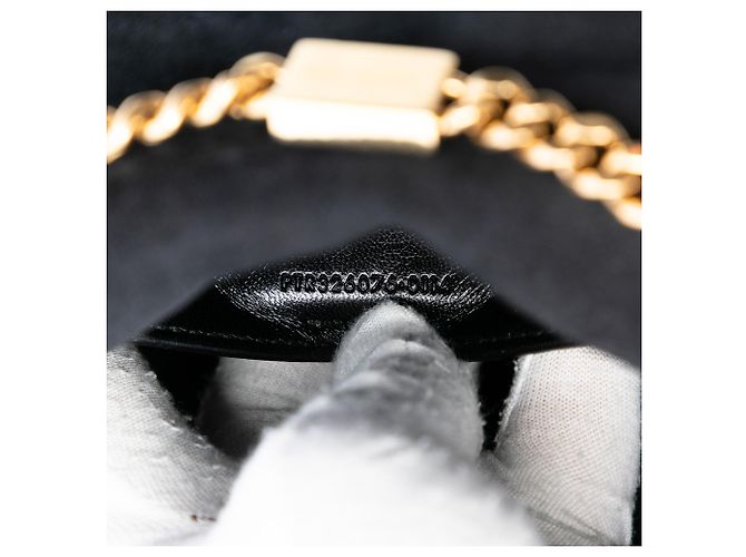Borsa a tracolla Kate Small in pelle di vitello metallizzata con monogramma Saint Laurent argento - vista 6