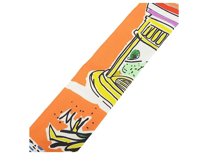 Multi Hermès Rayures D Ete Seidentuch Twilly Mehrfarben - Ansicht 7