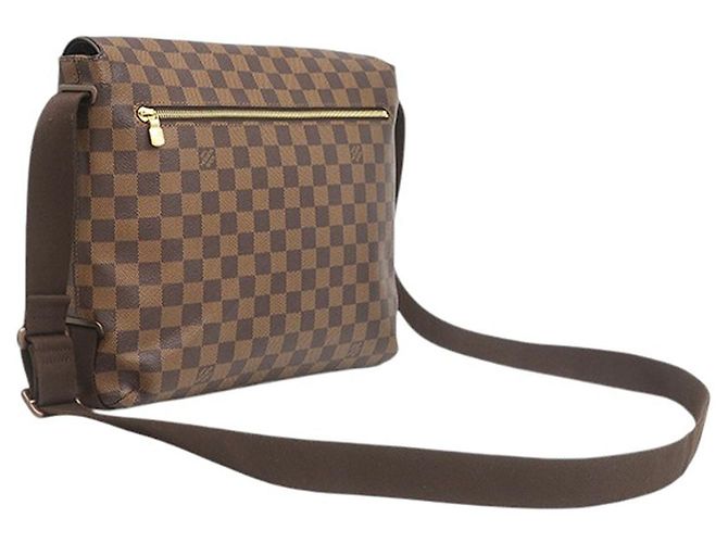 Borsa a tracolla Louis Vuitton Damier Ebene Brooklyn MM Marrone - vista 2