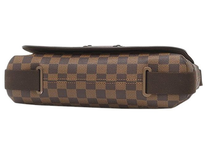 Borsa a tracolla Louis Vuitton Damier Ebene Brooklyn MM Marrone - vista 3