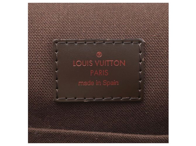 Borsa a tracolla Louis Vuitton Damier Ebene Brooklyn MM Marrone - vista 5