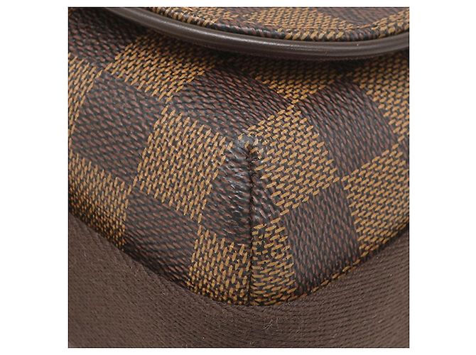 Borsa a tracolla Louis Vuitton Damier Ebene Brooklyn MM Marrone - vista 9