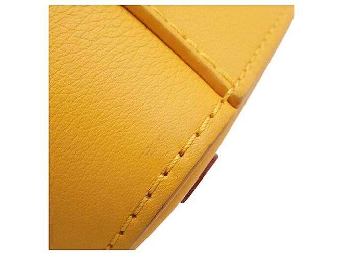 Borsa verticale in pelle Louis Vuitton Yellow Box Trunk Giallo - vista 12