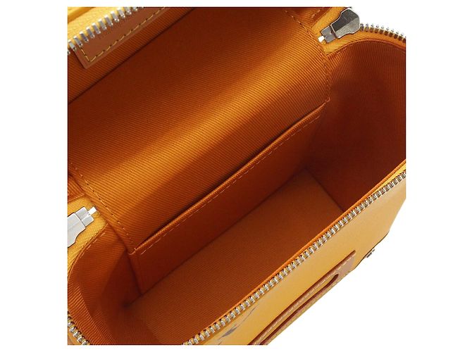 Borsa verticale in pelle Louis Vuitton Yellow Box Trunk Giallo - vista 4