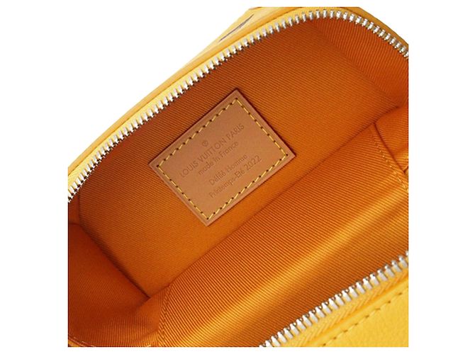 Borsa verticale in pelle Louis Vuitton Yellow Box Trunk Giallo - vista 5