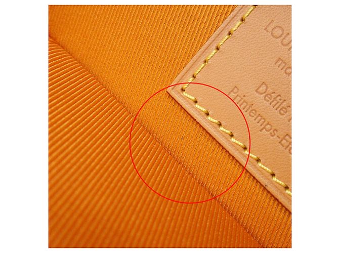 Borsa verticale in pelle Louis Vuitton Yellow Box Trunk Giallo - vista 7