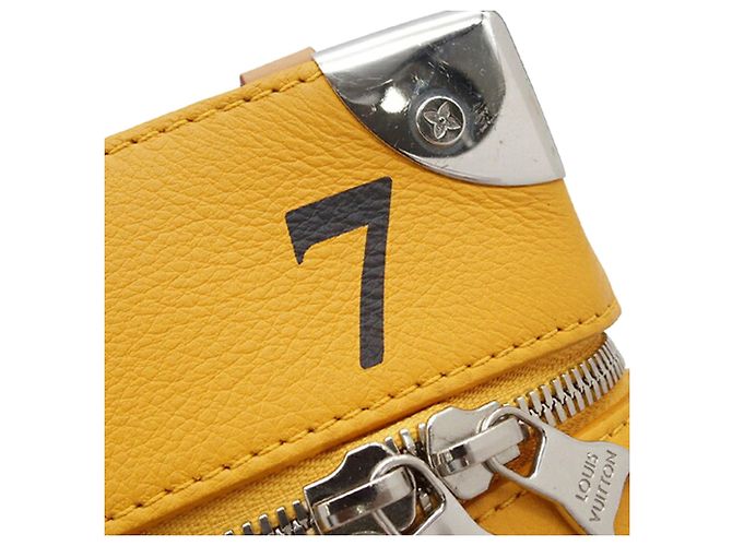 Borsa verticale in pelle Louis Vuitton Yellow Box Trunk Giallo - vista 9