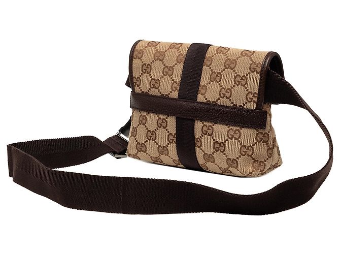 Borsa a tracolla Gucci GG Canvas beige - vista 2