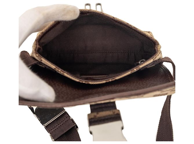Borsa a tracolla Gucci GG Canvas beige - vista 4