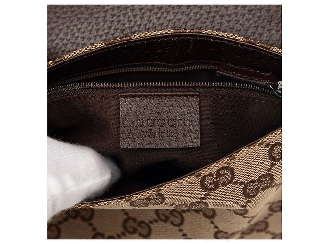 Borsa a tracolla Gucci GG Canvas beige - vista 5