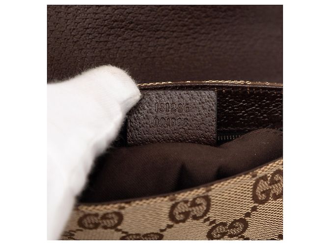 Borsa a tracolla Gucci GG Canvas beige - vista 6