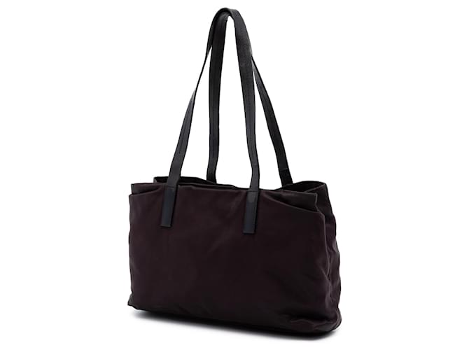 Borsa Tote Prada Tessuto Viola Porpora - vista 2