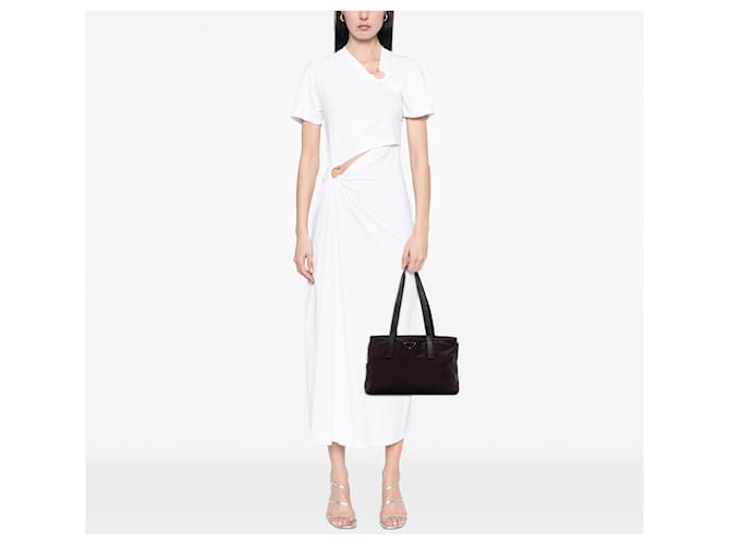 Borsa Tote Prada Tessuto Viola Porpora - vista 6