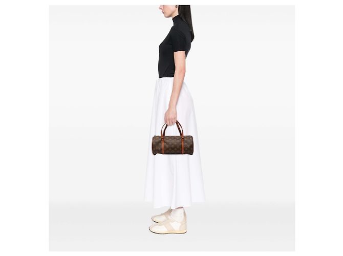 Borsa Louis Vuitton Monogram Papillon 30 marrone - vista 7