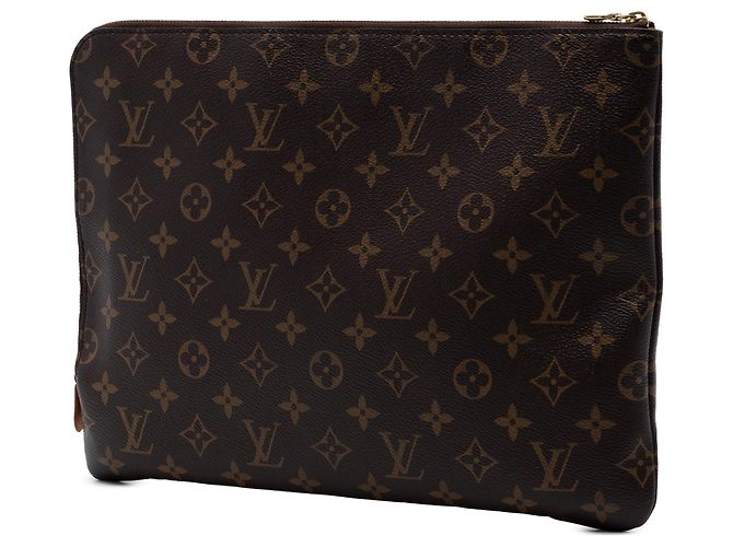Clutch Louis Vuitton Monogram Etui Voyage MM Marrone - vista 2