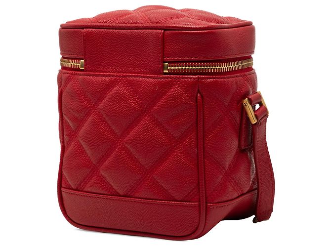 Beauty case Grain de Poudre trapuntato 80s rosso Saint Laurent - vista 2