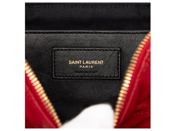 Beauty case Grain de Poudre trapuntato 80s rosso Saint Laurent - vista 5