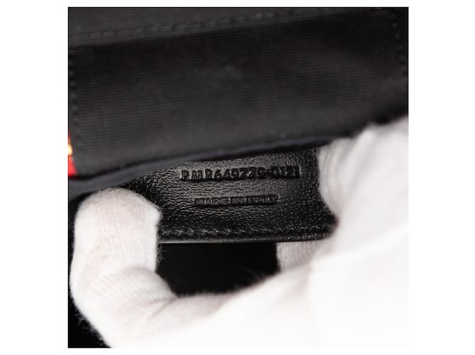 Beauty case Grain de Poudre trapuntato 80s rosso Saint Laurent - vista 6