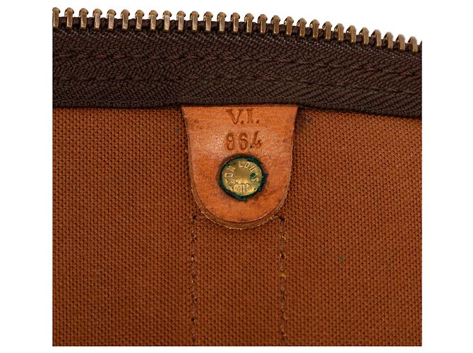 Borsa da viaggio Louis Vuitton Monogram Keepall 50 marrone - vista 5
