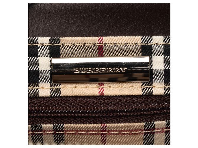 Borsa a mano in pelle marrone Burberry - vista 5
