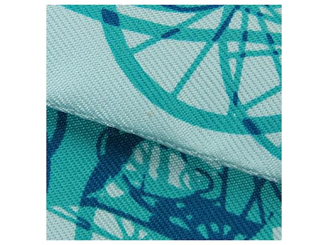 Twilly in seta Hermès Rayons X Blue - vista 7